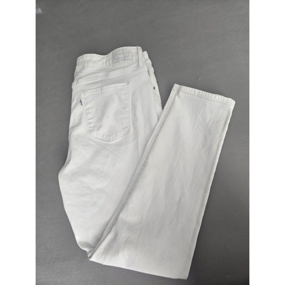 Levi's 721 High Rise Skinny Jeans White W34 L38-40 Slim Fit Denim High Waisted